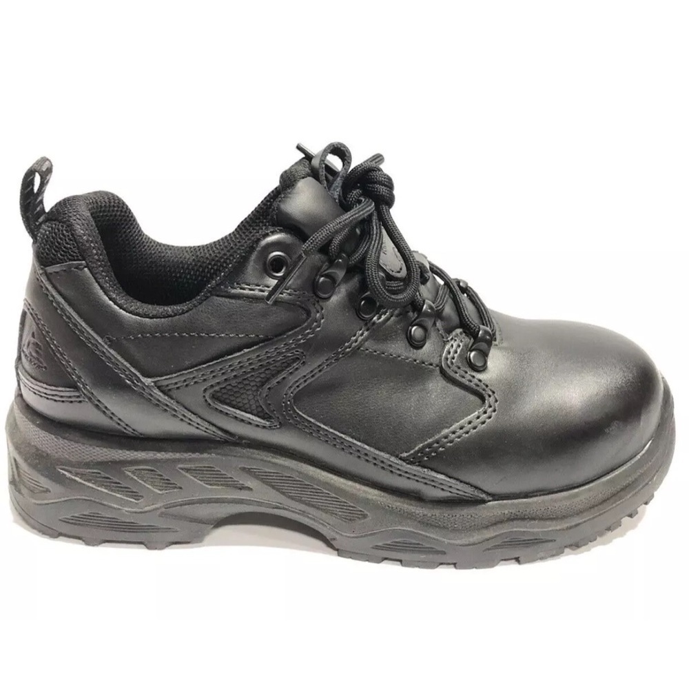 Ace Women’s Imperial Aluminum Toe, Black Work Sneakers, Size 7.5M.